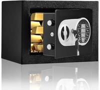 Safe Box, Electronic Deluxe Digital Security Safe Box Key Keypad Lock Home Office Hotel Business Jewelry Gun Cash Use Storage money
