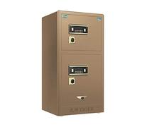 Safe Box, Home Office Fingerprint Password Large Double Door Anti-theft All-steel Safes 90/120CM High Black/coffee Gold Safe Deposit Box safety box