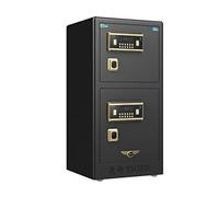 Safe Box, Home Office Fingerprint Password Large Double Door Anti-theft All-steel Safes 90/120CM High Black/coffee Gold Safe Deposit Box safety box