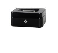 Safe Box, Practical Mini Petty Cash Money Box Stainless Steel Security Lock Lockable Safe Small Fit for House Decoration 3 Size L/XL/XXL(XL Black Key)