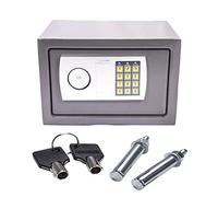 Safe Boxes For Home, 8.5L Home Safe with PIN code & Keys, Digital Electronic Security Hotel safes, Wall/Floor Mounted, 31 x 20 x 20cm, Gray