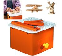 Safe Cardboard Cutter, 45W Electric Chomp Saw Cutting Tool with Bladeless Technology, 0-4mm Thick Cardboard Precision Cutting, Stem DIY Craft Tool Learning Set for DIY 3D Models and School Projects