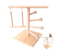 Safe Cockatiel Toys - Wood Parakeet Playground | Natural Bird Perch With Meticulous Polishing | Versatile Compatibility Cage Accessories For Cockatoos, Budgies, Young, Old, Professional