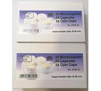 Safe Coin Caps Ideal for 2 Euro Coins Set of 50 26