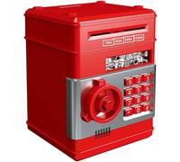 Safe Deposit Piggy Bank Password Lock Children's Piggy Bank Large Capacity Can Be in and Out Best Gift for Boys and Girls(Rot)