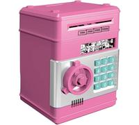 Safe Deposit Piggy Bank Password Lock Children's Piggy Bank Large Capacity Can Be in and Out Best Gift for Boys and Girls(Rose)