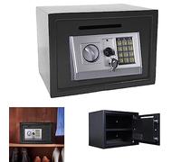 Safe Digital High Security Electronic Steel Home Cash Safety Box, 3-8 Digits Security Code, Money Box with Key, Lockable Safe Storage Box for Home Hotel Office Jewelry Business, 8.5L-310x200x200mm