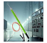 Safe Discharge Operation Pole, with Copper Wire Discharge Rod, for Electrical Maintenance Power Emergency Rescue(Green,110kV-78.7"/200cm)