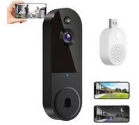 Safe Doorbell, Safe Doorbell Camera Wireless, The Smarter Way to Protects Your Home, 1080p Smart Wireless Video Doorbells Camera Chime with AI Motion Detection Night Vision (T50-A)