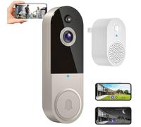 Safe Doorbell, Safe Doorbell Camera Wireless, The Smarter Way to Protects Your Home, 1080p Smart Wireless Video Doorbells Camera Chime with AI Motion Detection Night Vision (M50 -B)