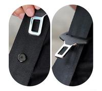 Safe Driving with 4 Pairs of Black Seat Belt Buckle Stops Easy Installation