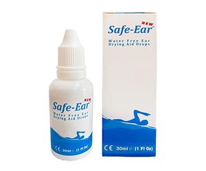 SAFE-EAR water free drying aid that clears and prevents trapped ear water - 30ml / 1 Fl Oz bottle - Ideal for Swimming, Scuba Diving, Water Sports, Triathlons, Hairwashing & Bathing - MADE IN THE UK