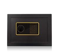 Safe, Fireproof Waterproof Safe Safes All Steel Anti-Theft Safe, Black Household 25CM into The Wall Safe Office/Home/Hotel Electronic Password Safty Deposit Safe Cabinet f (Bla