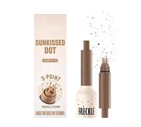 Safe & Gentle Formula Suitable for All Skin Types, Quick-Drying, Waterproof Long-Lasting Fake Tattoo Pen, Five-Point Freckle Stamp & Freckle Pen for Natural Sun-Kissed Makeup(Caramel)
