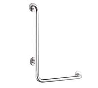 Safe Grab Bar Stainless Steel Handrail Bathroom Shower L-Shapedhandrail Wall Mounted Straight Towel Holder/Shower Aid Safety Support Handrail(Silverpolish-70 * 50Cm)