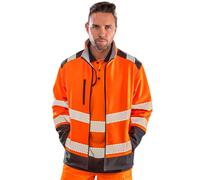 SAFE-GUARD by Result Men's Ripstop Safety Soft Shell Jacket in Burnt Orange | Size: 3XL SAFE-GUARD by Result Burnt Orange 3XL