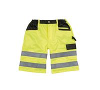 SAFE-GUARD by Result Men's Safety Cargo Shorts in Yellow | Size: 2XL SAFE-GUARD by Result Yellow 2XL