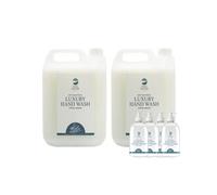 Safe Hands | Luxury Hand Wash | Spring Breeze | 2 x 5 Litre & 4 x 500ml | Moisturising hand soap liquid | Antibacterial Hand Soap | Removes 99% of Bacteria | Kind to Skin