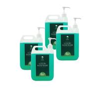 Safe Hands | Luxury Hand Wash with Pumps | Tea Tree & Peppermint | 4 x 5 Litre | Moisturising hand soap liquid | Anti Bac Hand Soap | Removes 99% of Bacteria | Kind to Skin