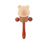 Safe Infant Shaker Bells Toy Portable & Baby Handbell for Early Education & Parent Child Interaction Gift Wood Rattle Wood Early Education Grasping