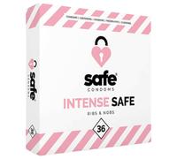 SAFE Intense - Ribbed & Dotted Condoms (36 Pack)