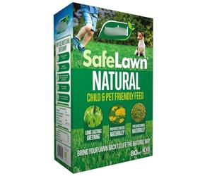 Safe Lawn Natural Spreader 80m² - Thickens the Lawn in Just 3 Days While Helping to Prevent Weeds and Moss - Feeds All Year Round for a Healthier Lawn - Safe to Use Around Children and Pets