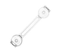 Safe Lock for Cabinets, Child Lock for Door, Transparent Safety Lock, Self-Adhesive Children's Cabinet Lock - No Drilling, Child Lock, Child Lock, Multi-Purpose Safety Lock