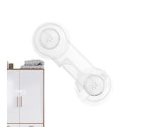 Safe Lock for Kids | Child Safety Lock Adhesive Transparent Cabinet Lock,No Drilling Safety Latch Childproofing Multi-Purpose Child Lock Strap Lock for Door