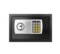 Safe, Lock & Safe Digital Depository,8.5L Home Digital Safe Electronic Cabinet Safes Cash Box Wall Safe with 2 Manual Override Keys,Money Box Wall Mounted for Office Hotel (Black)