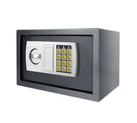 Safe, Lock & Safe Digital Depository,8.5L Home Digital Safe Electronic Cabinet Safes Cash Box Wall Safe with 2 Manual Override Keys,Money Box Wall Mounted for Office Hotel (Grey)