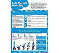 Safe Manual Handling | Health and Safety Posters | Laminated Gloss Paper 850mm x 594mm (A1) | Health and Safety Office and Commercial Wall Charts | Education Charts by Daydream Education