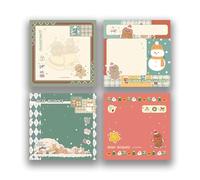 Safe Materials Christmas Theme Sticky Write Pad for Journal Scrapbooking Colorful Notepads
