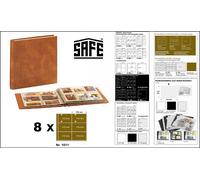 SAFE Maxi Album Letters 1002 Brown With 8 Sleeves 1011 for 96 Letters