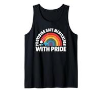 Safe Medication with Pride Healthcare Pharmacist LGBTQ+ Tank Top