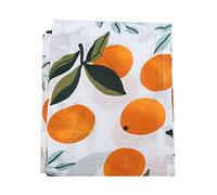 【 】 Safe Muslin Cotton Stroller Cover Multi-Use Baby Car Seat Canopy Breathable Material Block The Sun, Baby Girls(Orange)