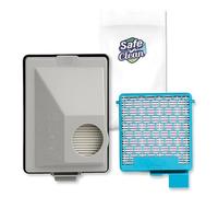 SAFE 'N CLEAN Filter Box Compatible with Miele Boost CX1 - SF-HY 60, CX-FSF, 11639240 - 1 Fine Dust Filter and 1 HEPA Filter - Replacement Hygiene AirClean Filter for Clean Air & Strong Suction Power