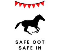 Safe Oot Safe In Notebook - 200 lined pages 6x9" A Scottish Borders Common Riding Scots Notebook