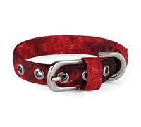 Safe Personalized Dog Collar Explosion Burst Red Black Adjustable Pet Collar for Medium and Small Dogs Cats