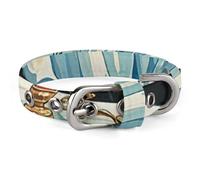 Safe Personalized Dog Collar Funny Ghost in The Bathtub Adjustable Pet Collar for Medium and Small Dogs Cats