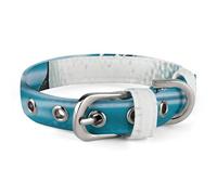 Safe Personalized Dog Collar Happy Penguin in The Water Adjustable Pet Collar for Medium and Small Dogs Cats
