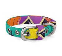 Safe Personalized Dog Collar Magic Witch Witchcraft Bohemian Adjustable Pet Collar for Medium and Small Dogs Cats