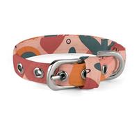 Safe Personalized Dog Collar Plant Elements Pattern Adjustable Pet Collar for Medium and Small Dogs Cats