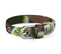 Safe Personalized Dog Collar Red Eyes Tree Frogs Adjustable Pet Collar for Medium and Small Dogs Cats