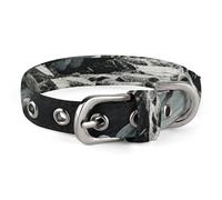 Safe Personalized Dog Collar River and Gray Rocks Adjustable Pet Collar for Medium and Small Dogs Cats