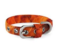 Safe Personalized Dog Collar Roaring Flame Adjustable Pet Collar for Medium and Small Dogs Cats