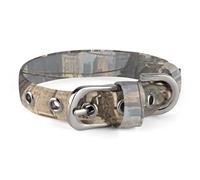 Safe Personalized Dog Collar Steampunk City Adjustable Pet Collar for Medium and Small Dogs Cats