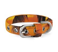 Safe Personalized Dog Collar Sunset Palm Tree Adjustable Pet Collar for Medium and Small Dogs Cats