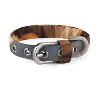 Safe Personalized Dog Collar Two Lions Adjustable Pet Collar for Medium and Small Dogs Cats