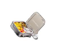 Safe pill storage sealed evidence large capacity 7 day portable organizer food grade PC silicone material sturdy PC silicone pill container