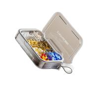 Safe pill storage sealed evidence large capacity 7 day portable organizer food grade PC silicone material sturdy PC silicone pill container